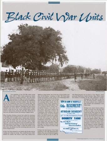 Black Civil War Units Print Black Civil War Units Print