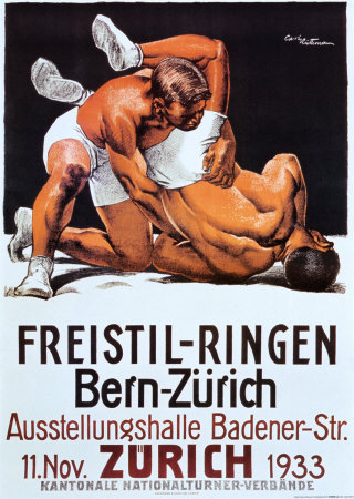 Wrestlers Print Wrestlers Print
