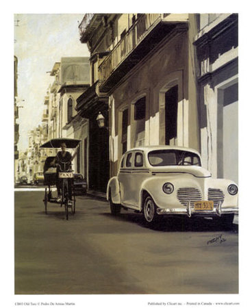 Old Taxi Print Old Taxi Print