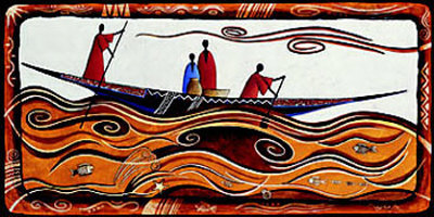 La pirogue Print La pirogue Print