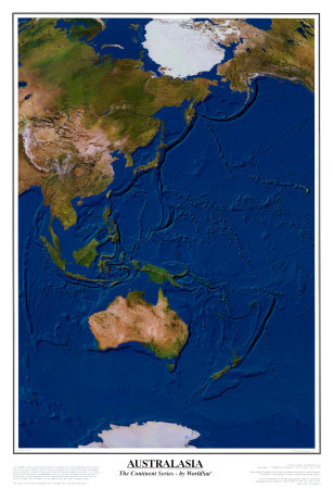 Australasia from Space - ©Spaceshots Print Australasia from Space - ©Spaceshots Print
