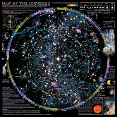 Map of Universe - ©Spaceshots Print Map of Universe - ©Spaceshots Print