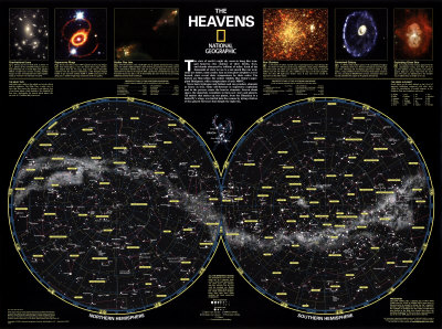 Chart of The Heavens - ©Spaceshots Print Chart of The Heavens - ©Spaceshots Print