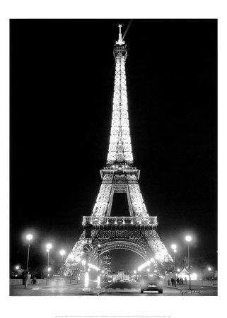 Eiffel Tower at Night Print