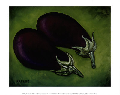Two Eggplants Print Two Eggplants Print