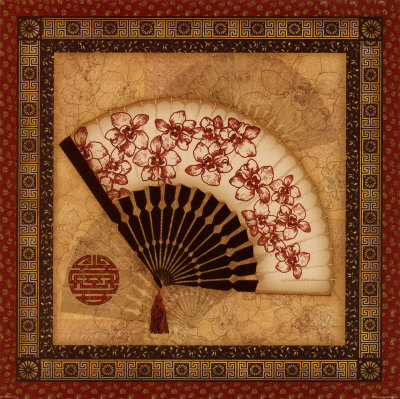 Oriental Fan I Print at Art.