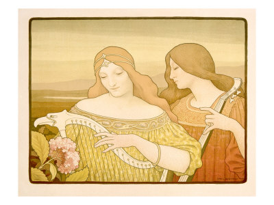 Lady Musicians Giclee Print Lady Musicians Giclee Print