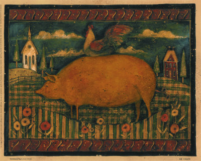 Farmhouse Pig Print Farmhouse Pig Print