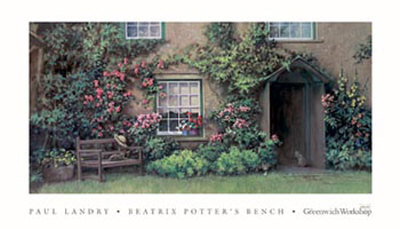 Beatrix Potter's Bench Print Beatrix Potter's Bench Print