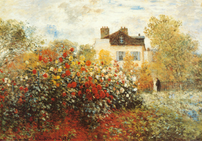 The Artist's Garden in Argenteuil Print The Artist's Garden in Argenteuil Print