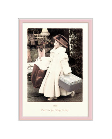Shopping Matted Print Shopping Matted Print