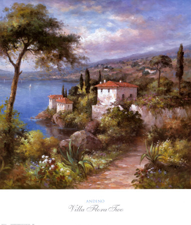 Villa Flora II Print Villa Flora II Print