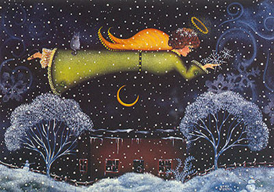Angels Above Us III Print Angels Above Us III Print