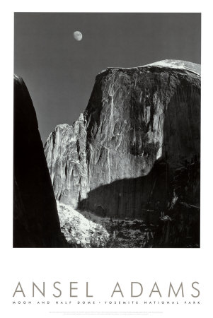 Moon and Half Dome, Yosemite