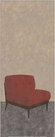 Burgandy Chair Print Burgandy Chair Print