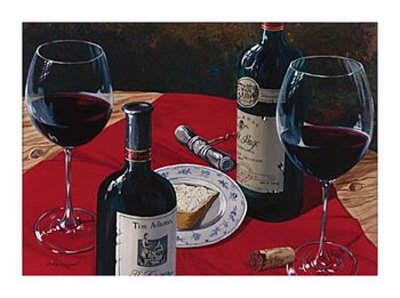 Food and Wine II Print Food and Wine II Print