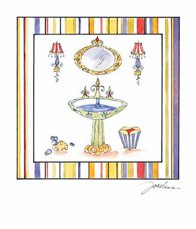 Striped Bath IV Print Striped Bath IV Print
