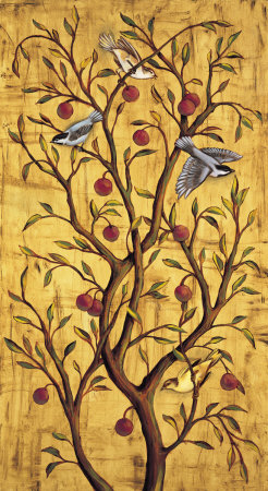 Plum Tree Panel III Print Plum Tree Panel III Print
