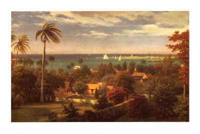 Panoramic View of the Harbour at Nassau in the Bahamas Print Panoramic View of the Harbour at Nassau in the Bahamas Print