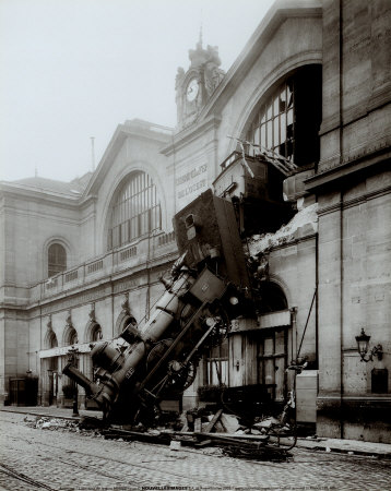 Accident of Montparnasse Station Print Accident of Montparnasse Station Print