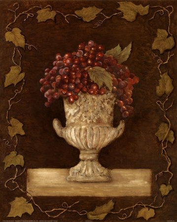 Grape Urn II Print Grape Urn II Print