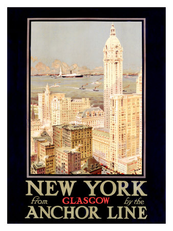 New York, Anchor Line Giclee Print New York, Anchor Line Giclee Print