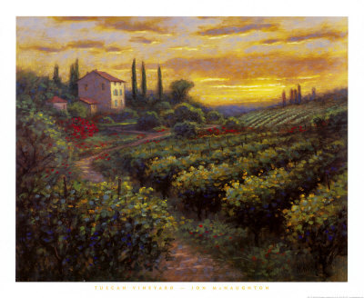 Tuscan Vineyard Print Tuscan Vineyard Print