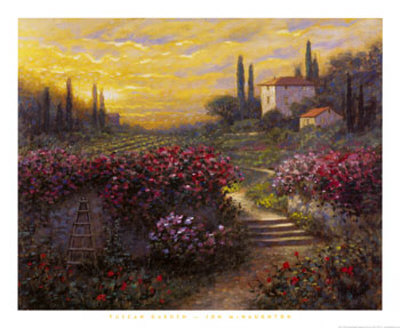 Tuscan Garden Print Tuscan Garden Print