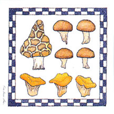 Mushrooms Print Mushrooms Print