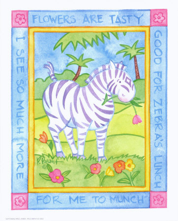 Munching Zebra Print Munching Zebra Print