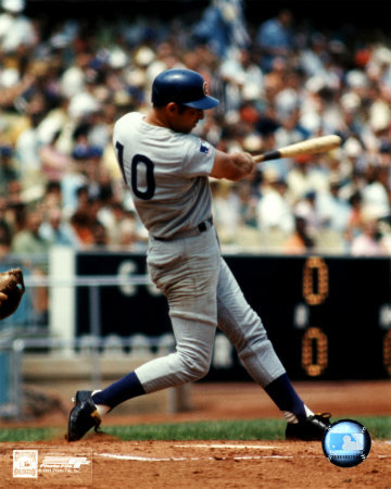 Ron Santo - Batting action Photograph Ron Santo - Batting action Photograph