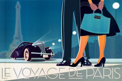 Voyage de Paris II Print Voyage de Paris II Print