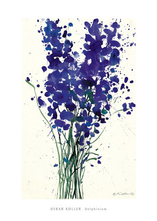 Delphinium Print Delphinium Print