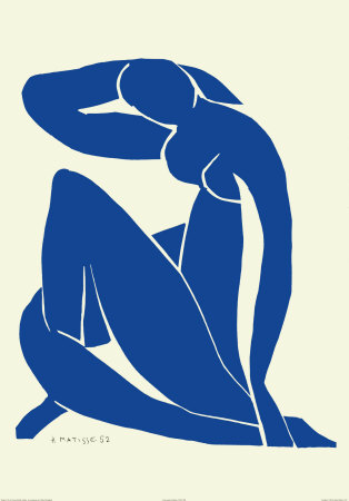 Nu Bleu II Print Nu Bleu II Print
