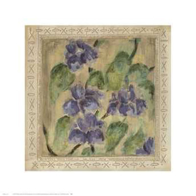 Purple Floral Tapestry Print Purple Floral Tapestry Print