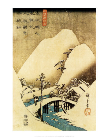 Snowy Landscape Print Snowy Landscape Print