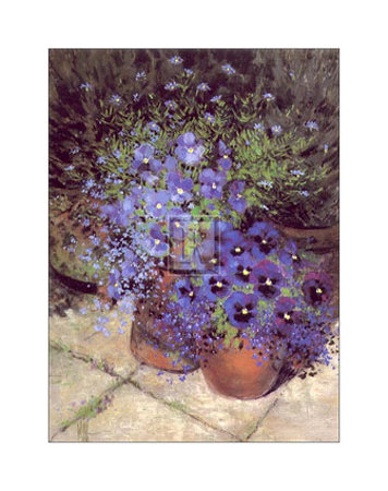 Patio Pansies I Print Patio Pansies I Print