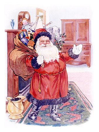 Santa Claus Giclee Print Santa Claus Giclee Print