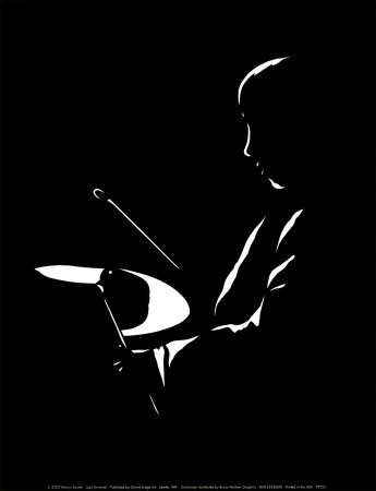 Jazz Drummer Print Jazz Drummer Print
