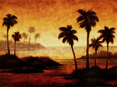 Sunset Palms II Print Sunset Palms II Print