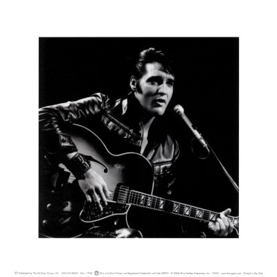 Elvis, 1968 Print Elvis, 1968 Print