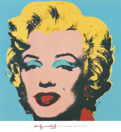Marilyn, 1967 (On Blue) Print Marilyn, 1967 (On Blue) Print