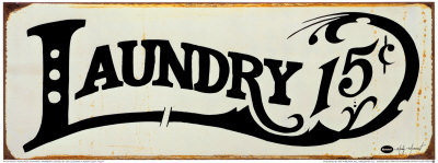 Laundry Sign Print Laundry Sign Print