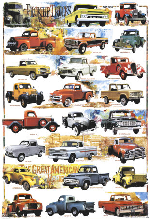 Pick-Up Trucks, 1931-1980 Poster Pick-Up Trucks, 1931-1980 Poster