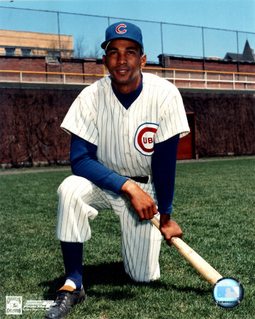 Billy Williams - Kneeling with bat Photograph Billy Williams - Kneeling with bat Photograph