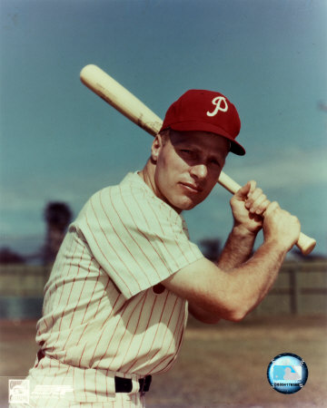 Richie Ashburn - With bat Photograph Richie Ashburn - With bat Photograph