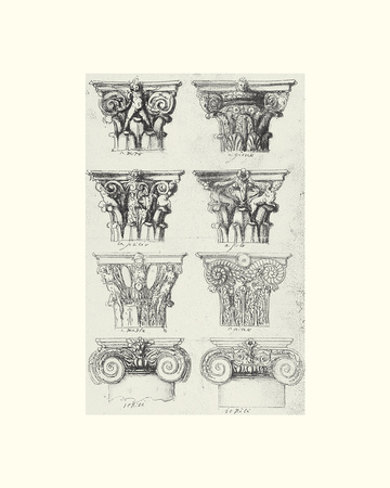 English Architectural V Print English Architectural V Print