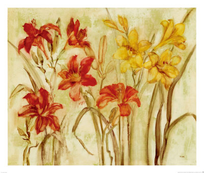 Day Lily Garden Print Day Lily Garden Print