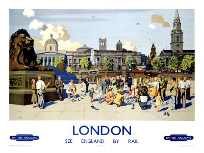 London British Rail Giclee Print London British Rail Giclee Print