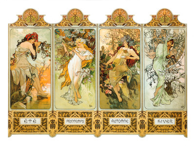 Seasons, 1896 Giclee Print Seasons, 1896 Giclee Print
